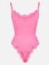 Well-in Vogue Seamless lace Cami Waist Abdomen Shaping Thong Bodysuit